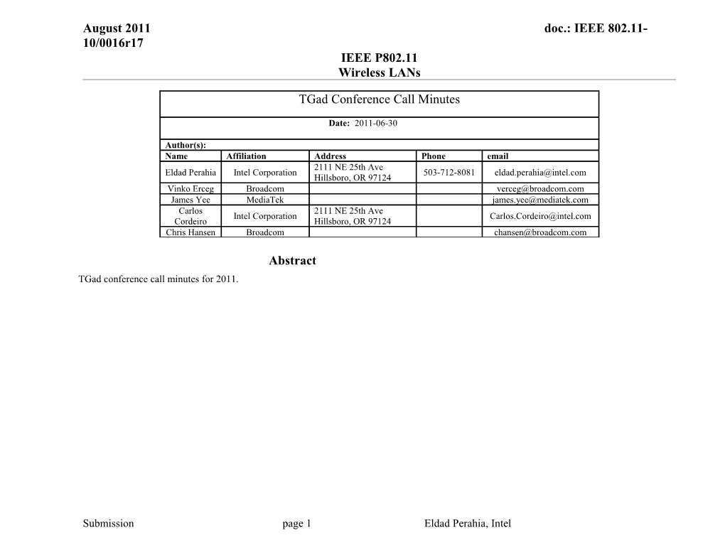 1 Conference Call Times