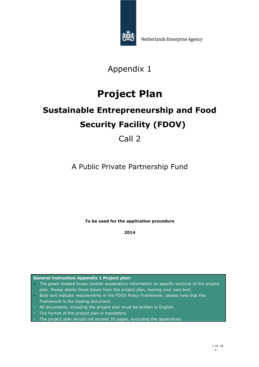 Sustainable Entrepreneurship and Food Security Facility (FDOV)