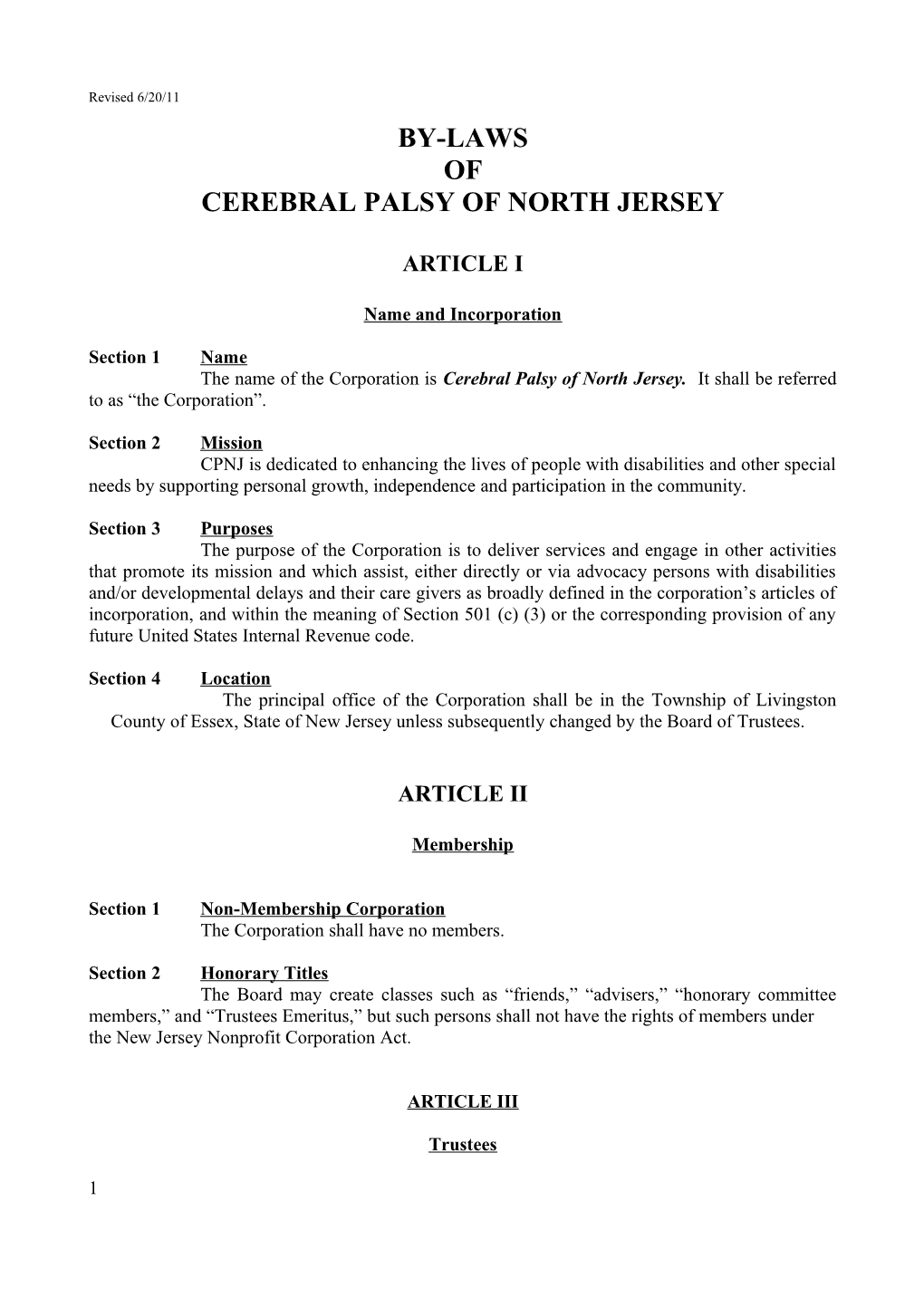 Cerebral Palsy of North Jersey