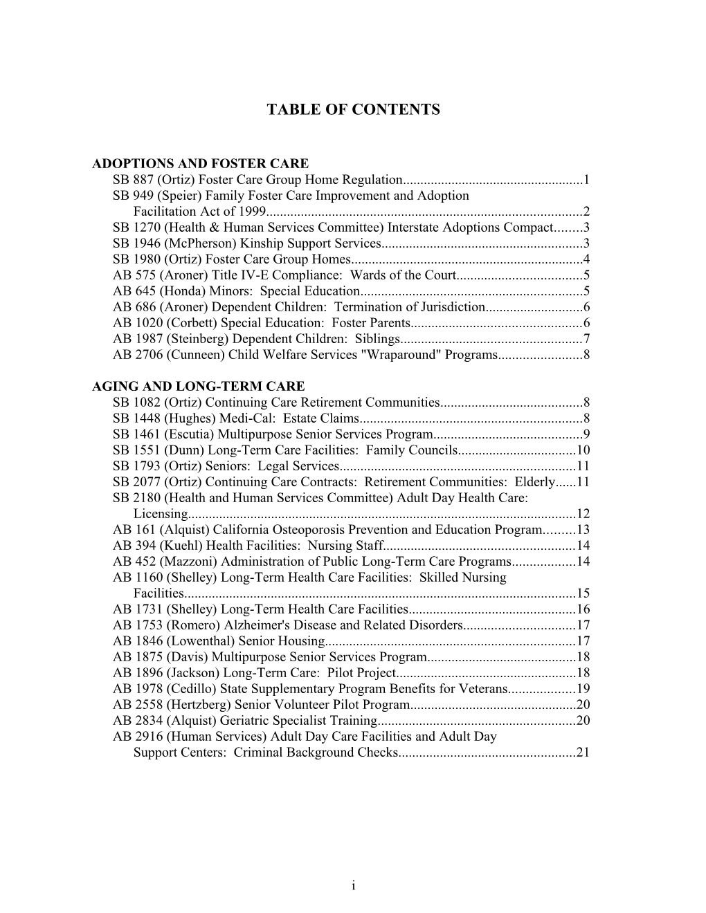 Table of Contents s437