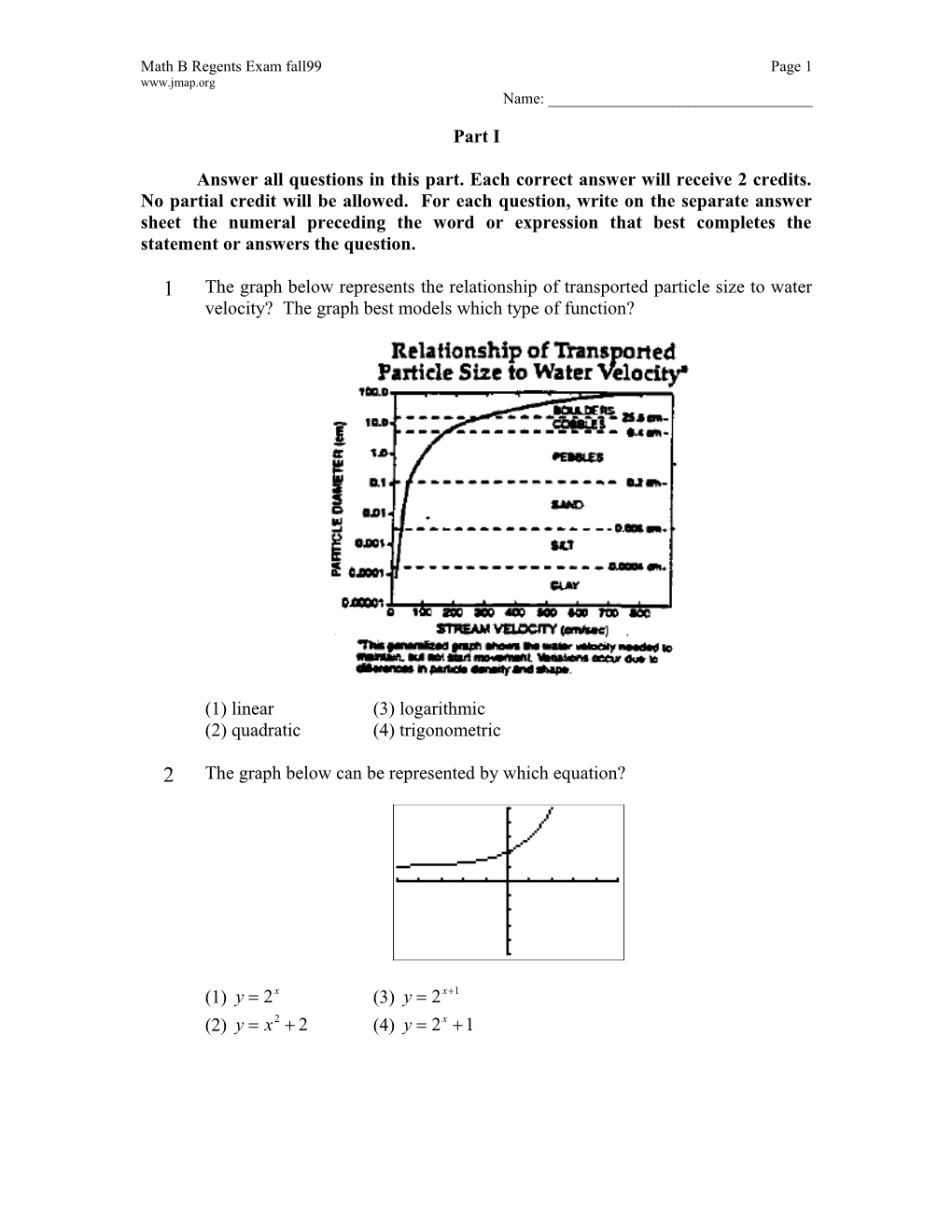 Math B Regents Exam Fall99 Page 8