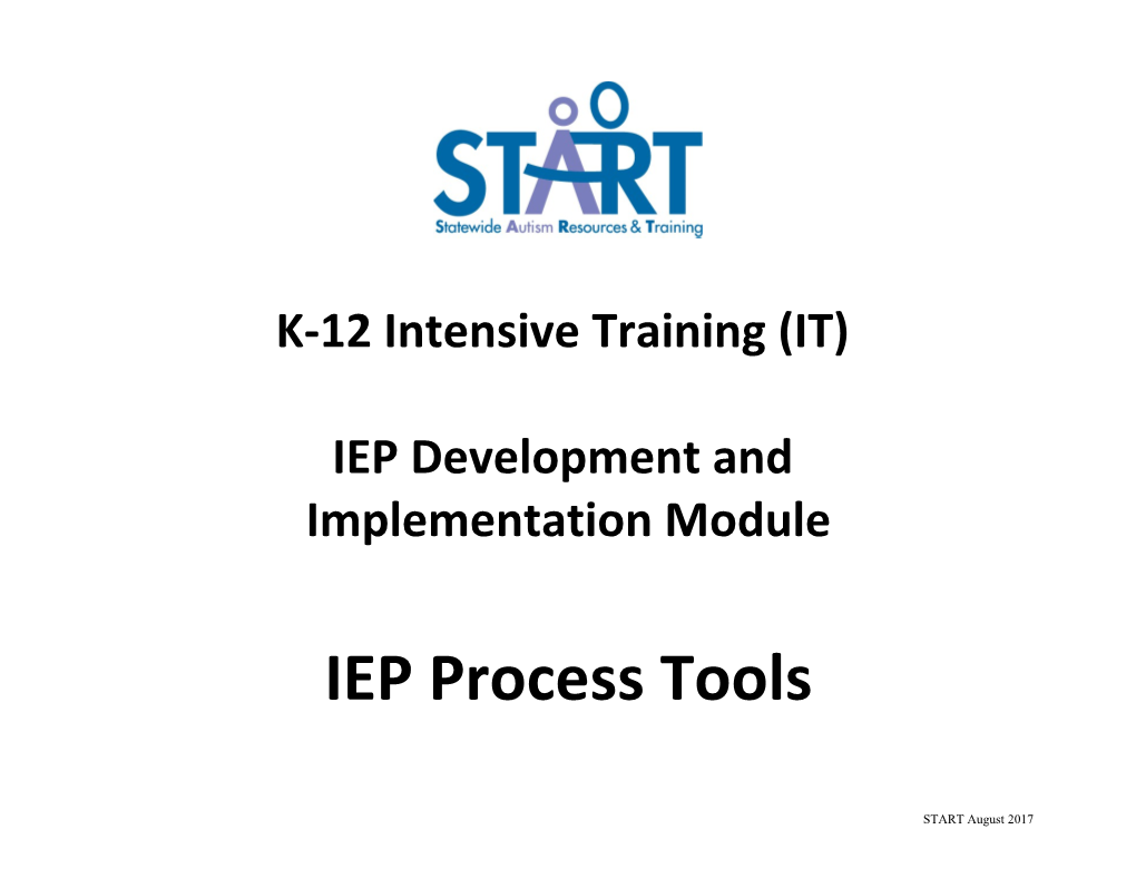 K-12 Intensive Training (IT)