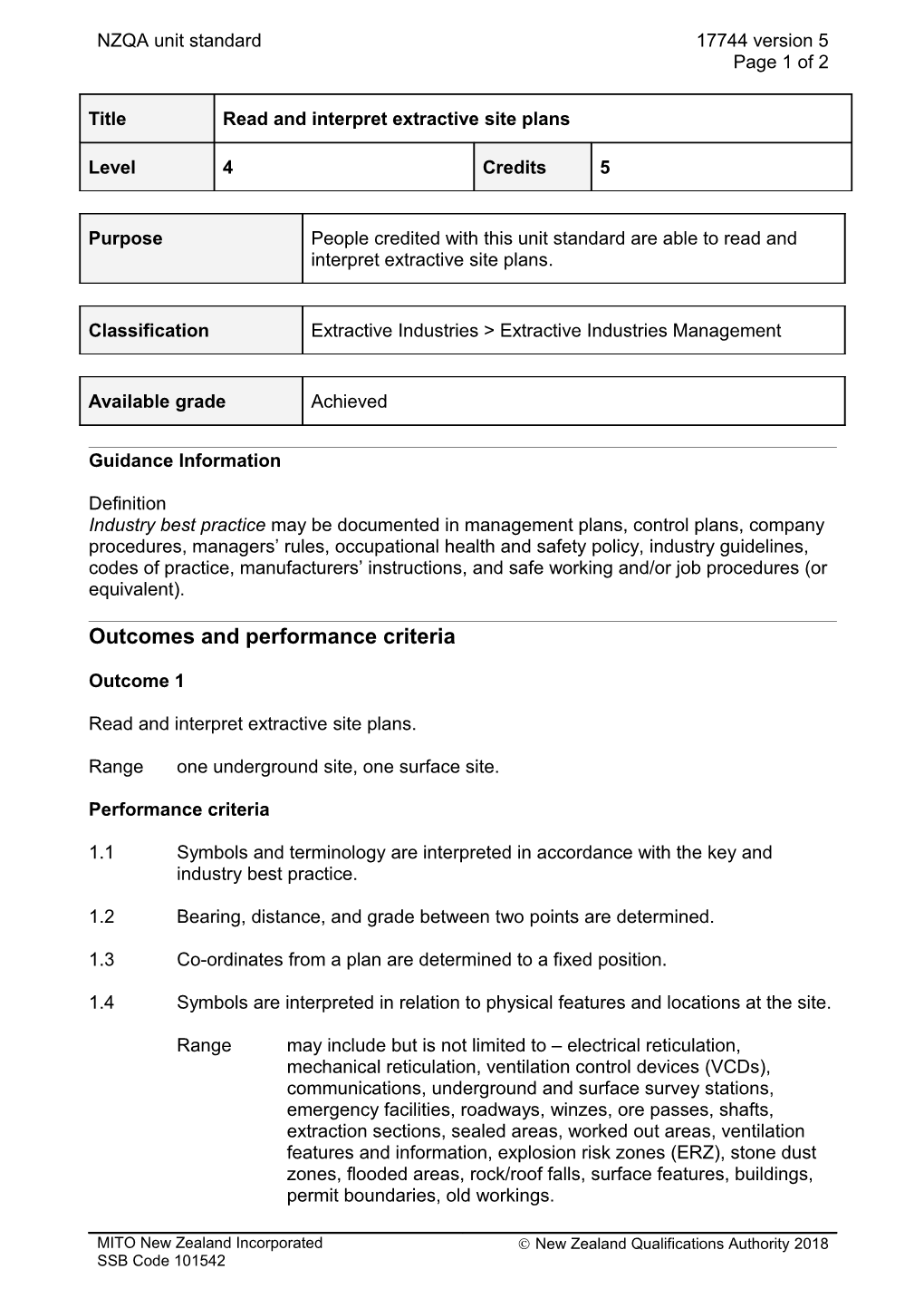 17744 Read and Interpret Extractive Site Plans