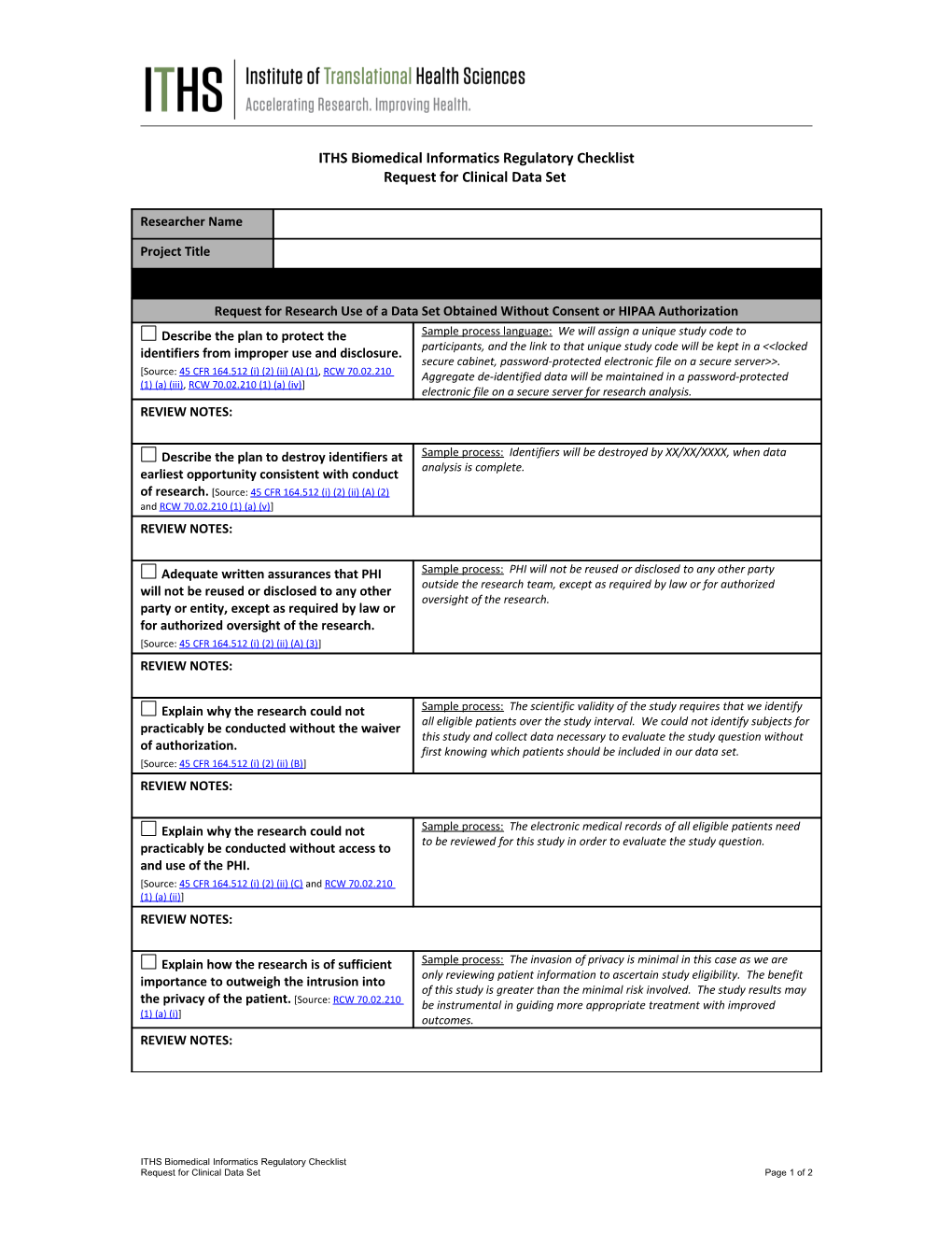 Regulatory Consultation Visit Program