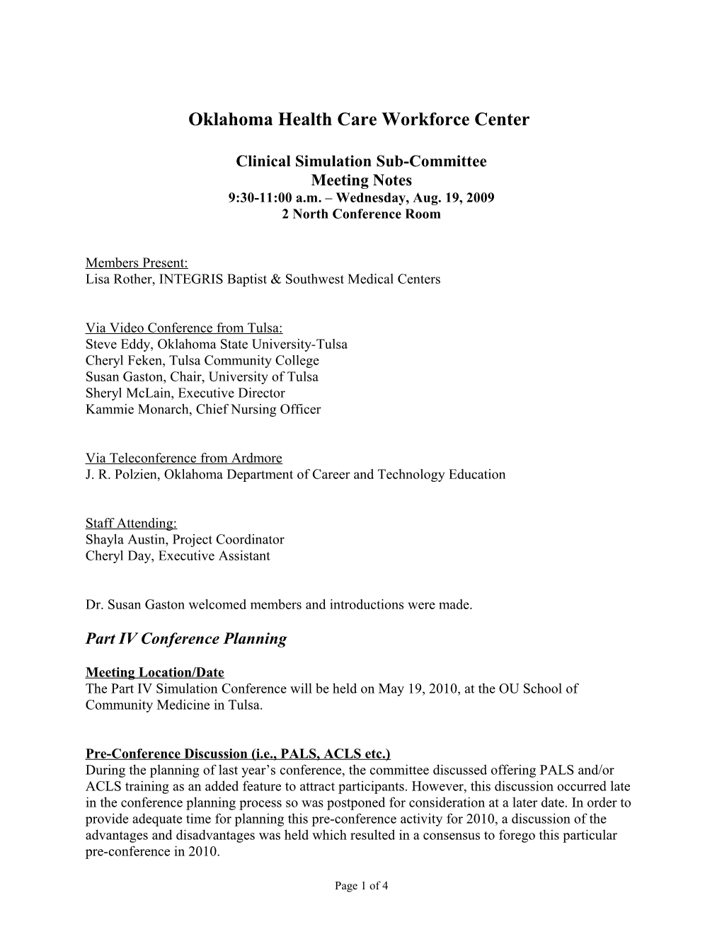 Oklahoma Health Care Workforce Center