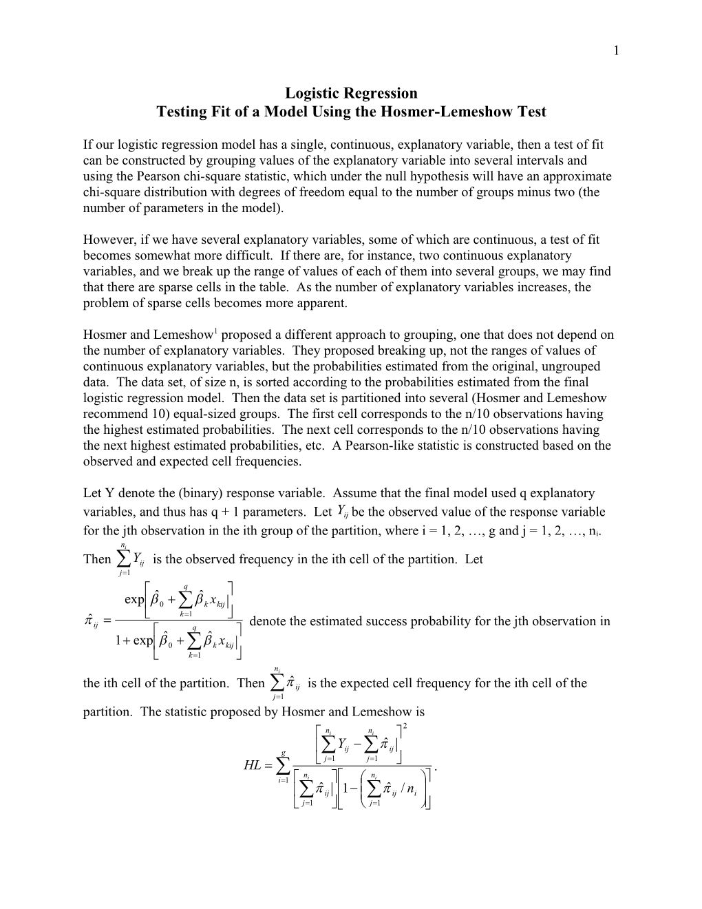 Logistic Regression Example with Grouped Data