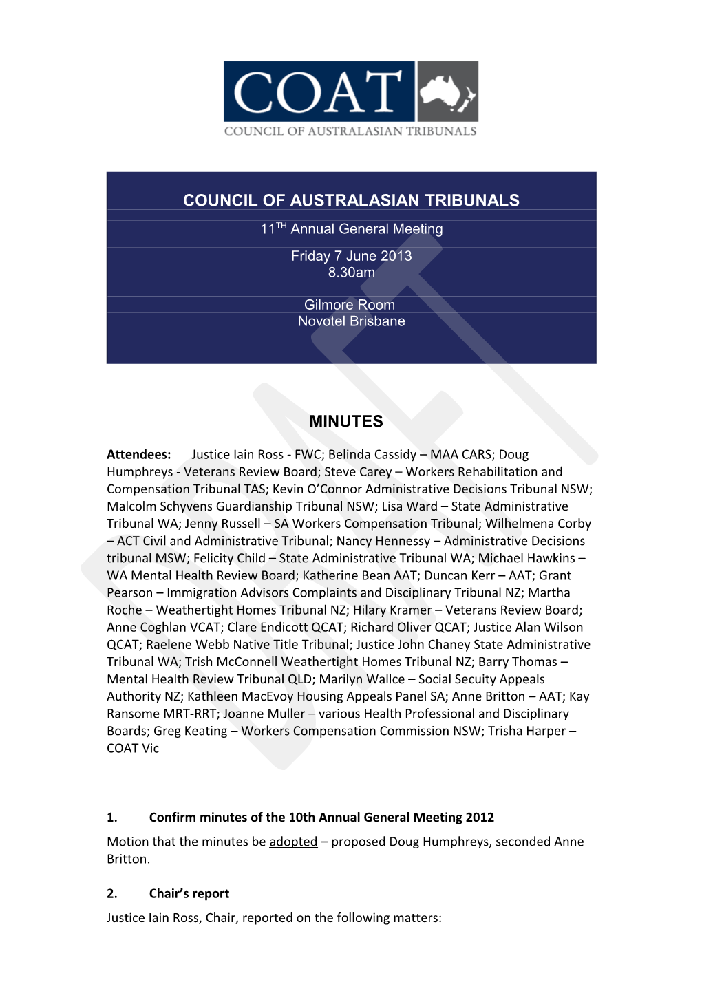 Council of Australasian Tribunals