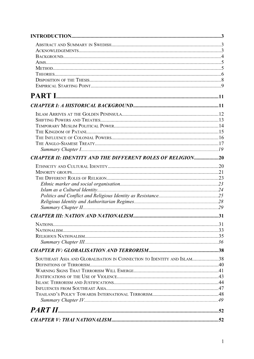 Abstract and Summary in Swedish