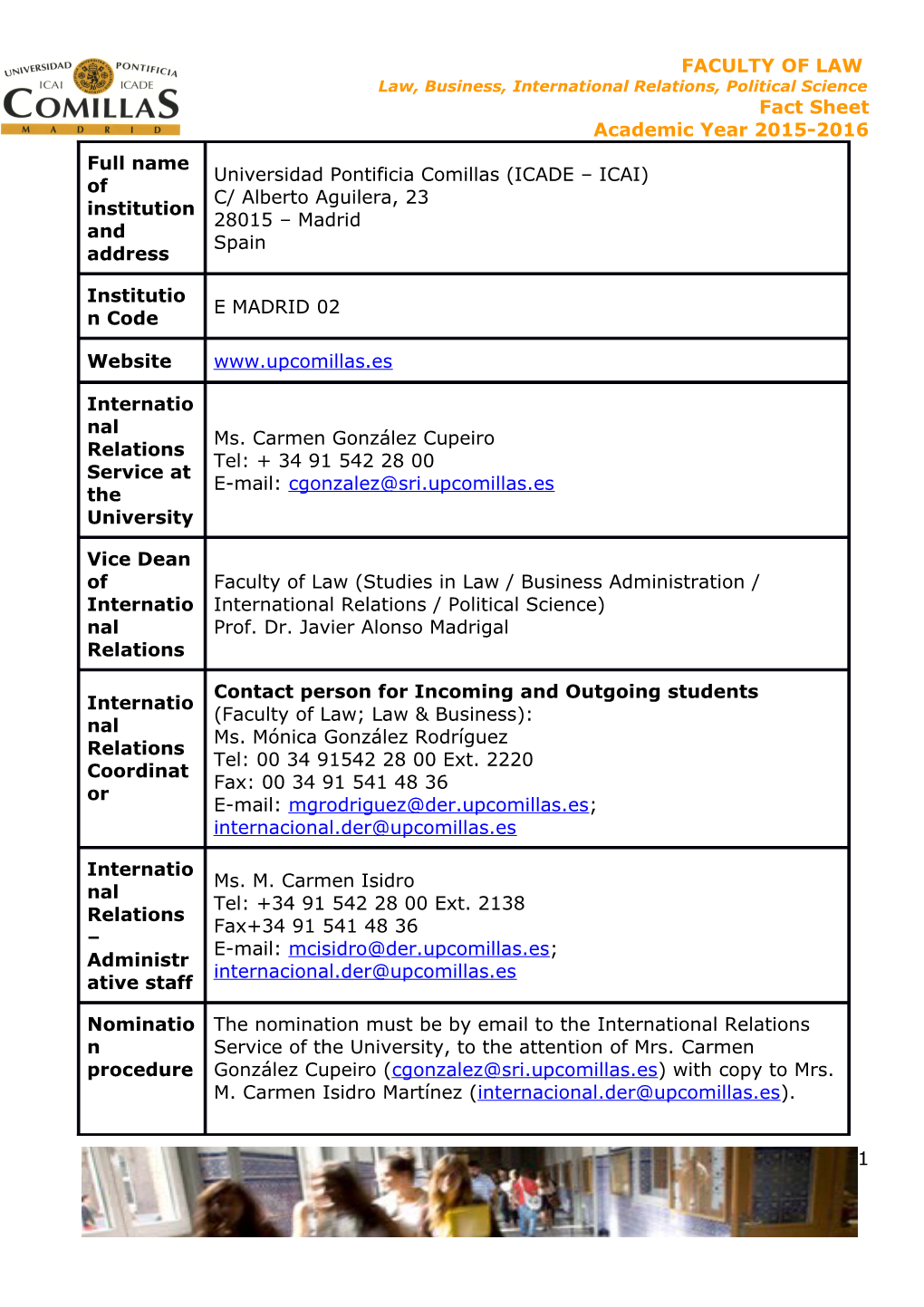 Attendance Is Compulsory. Continuous Assessment