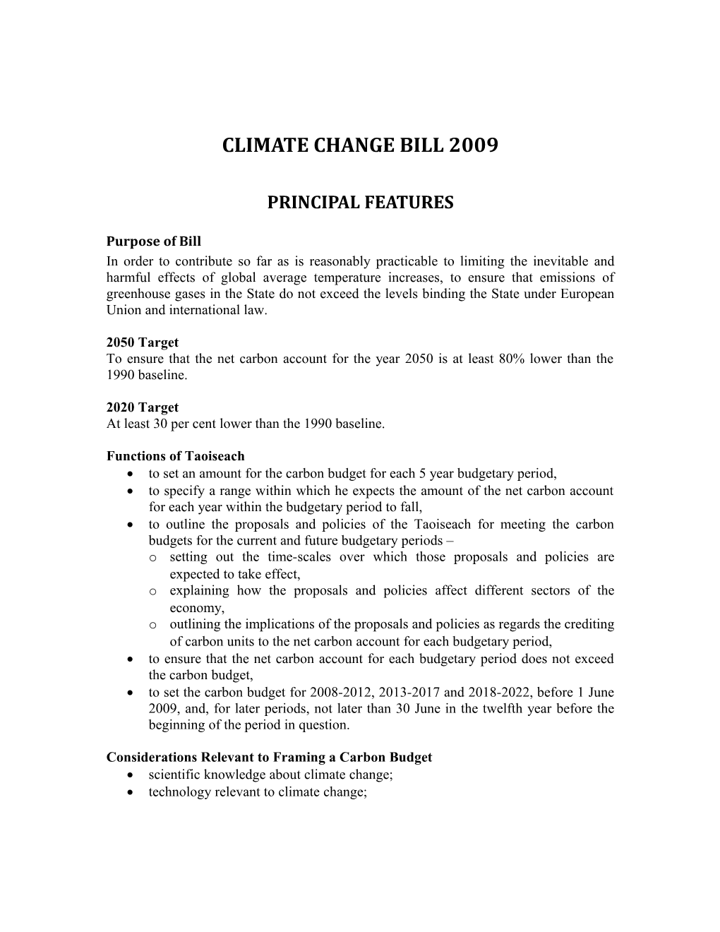 Climate Change Bill