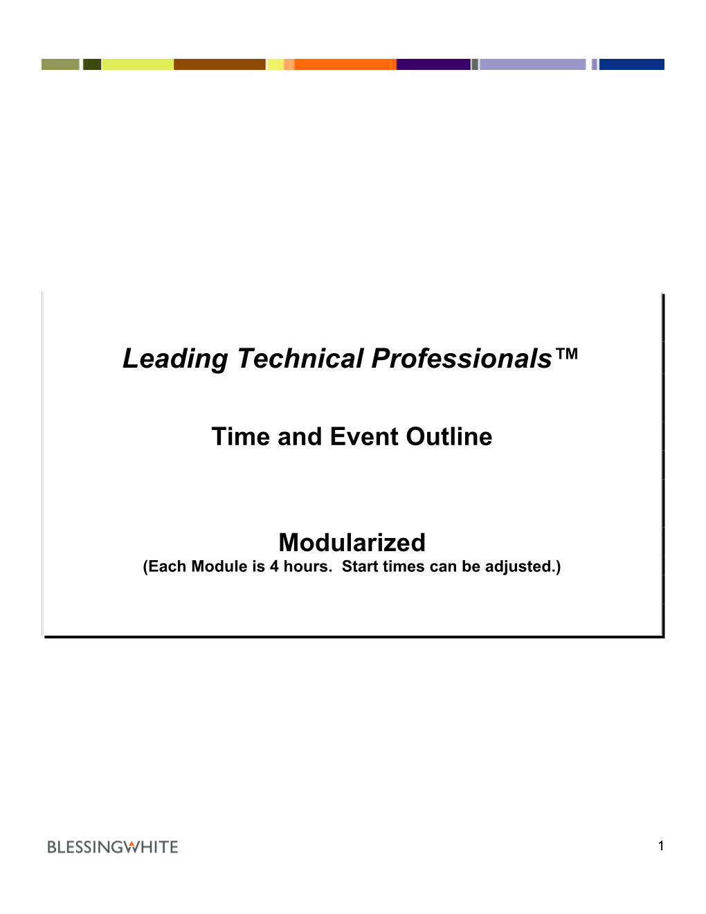 Leading Technical Professionals