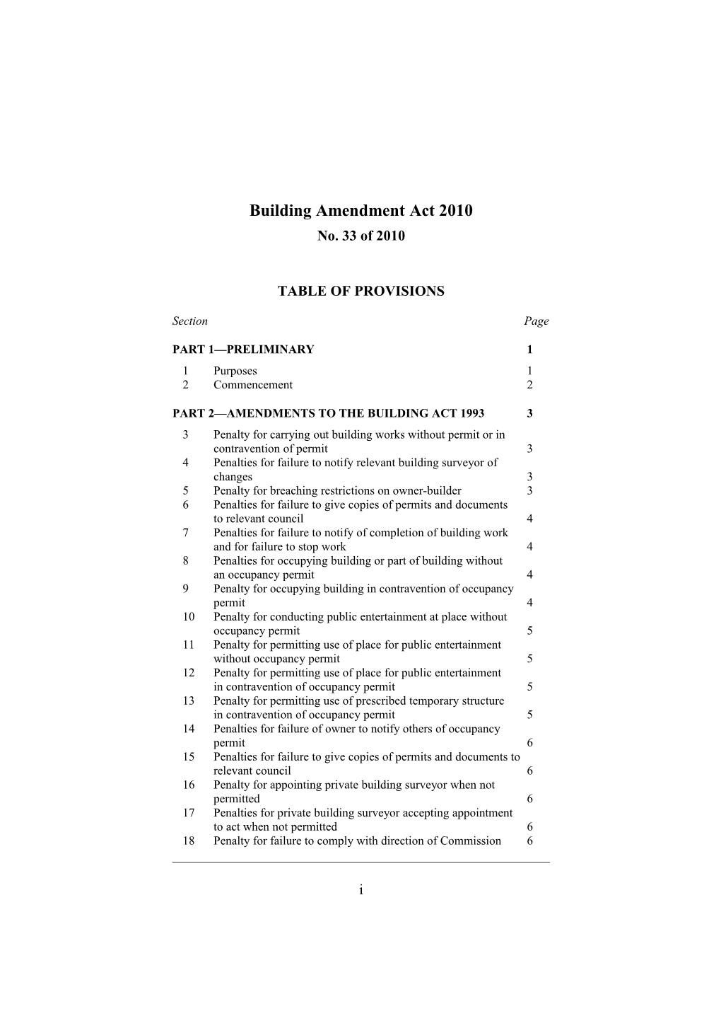 Building Amendment Act 2010