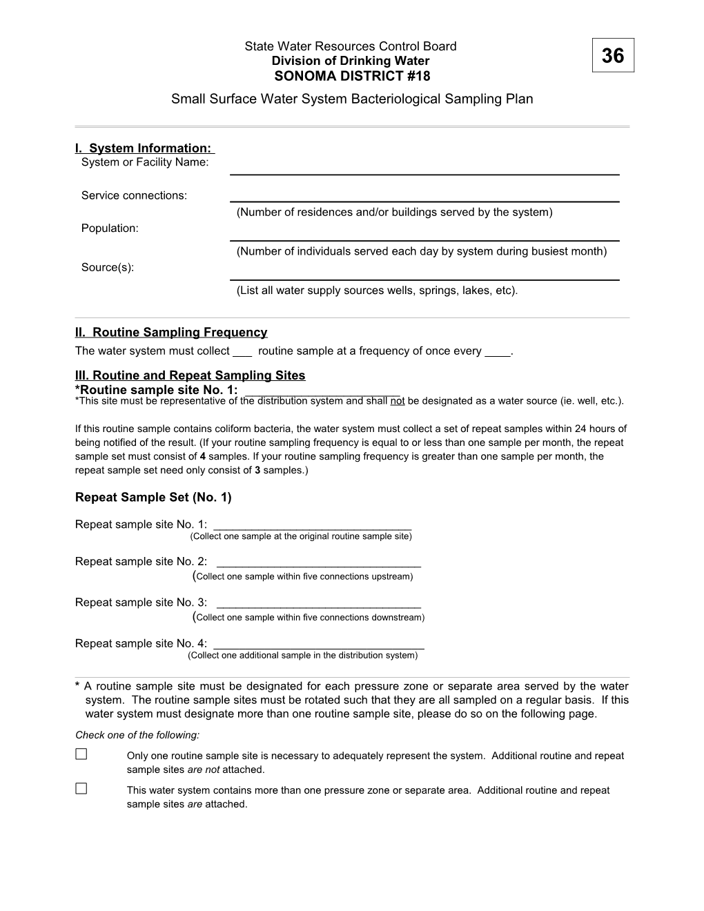 State Department of Health Services Drinking Water Field Operations Branch