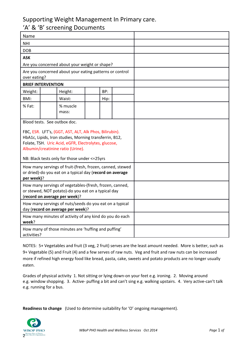 Supporting Weight Management in Primary Care