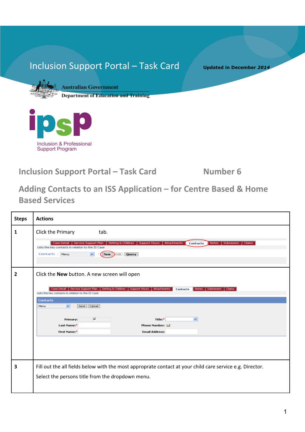 Final - IPSP Operational Guide Updated 14 January 2010