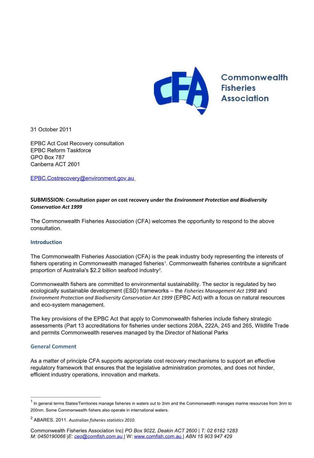 Commonwealth Fisheries Association