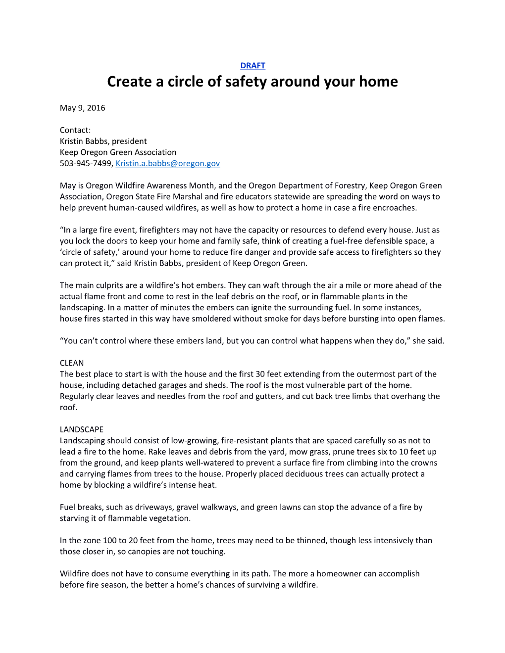 Create a Circle of Safety Around Your Home