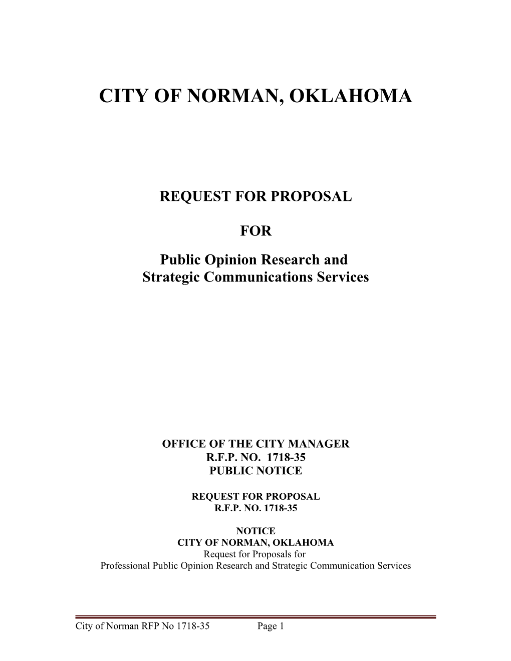 City of Norman, Oklahoma