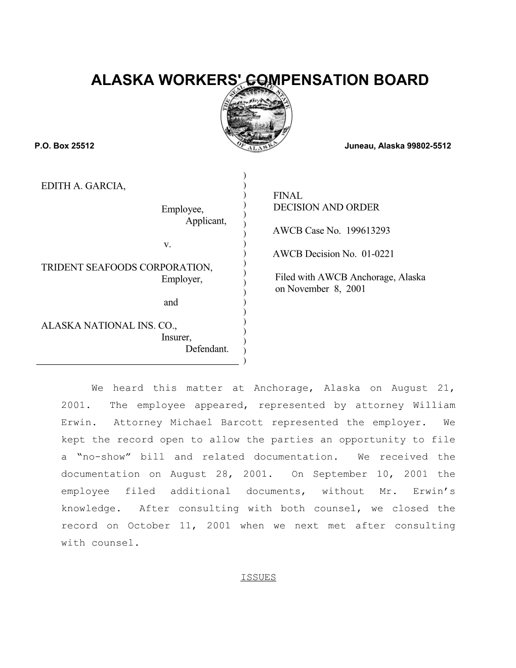 Alaska Workers' Compensation Board s54