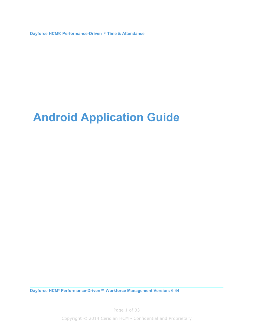 Android Application Guide