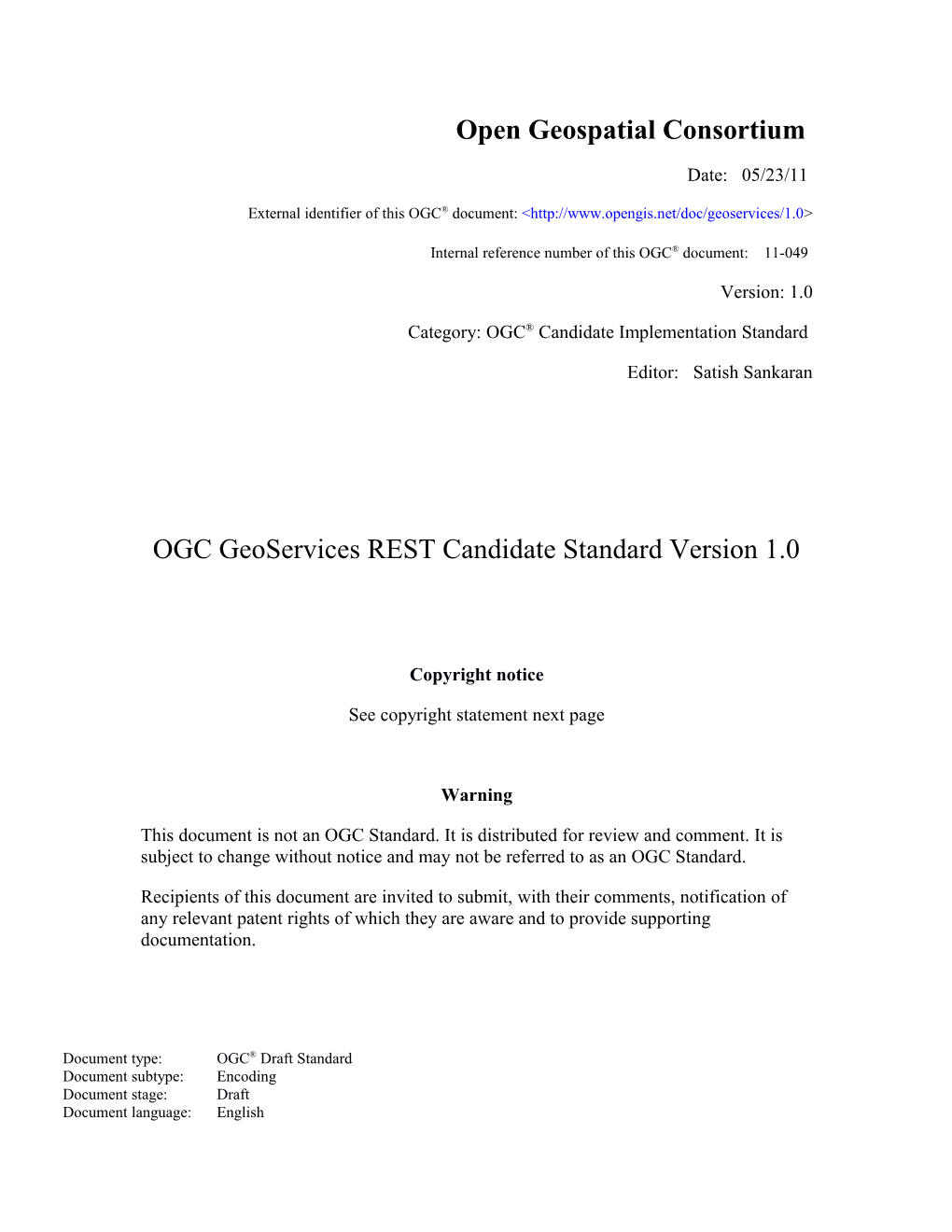 Open Geospatial Consortium