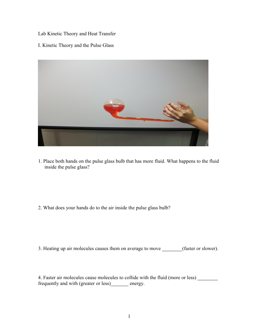 Lab Kinetic Theory