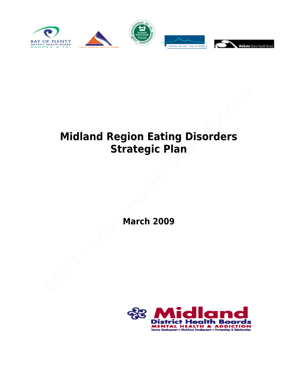 Midland Region Eating Disorders Strategic Plan
