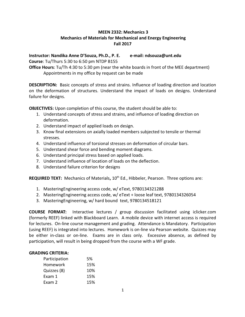 Mechanics of Materials for Mechanical and Energy Engineering