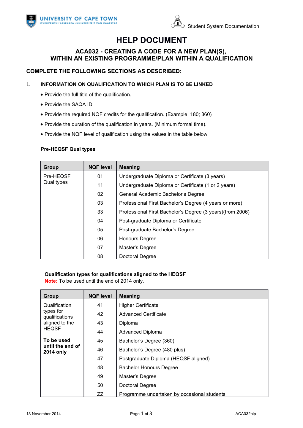 Complete the Following Sections As Described