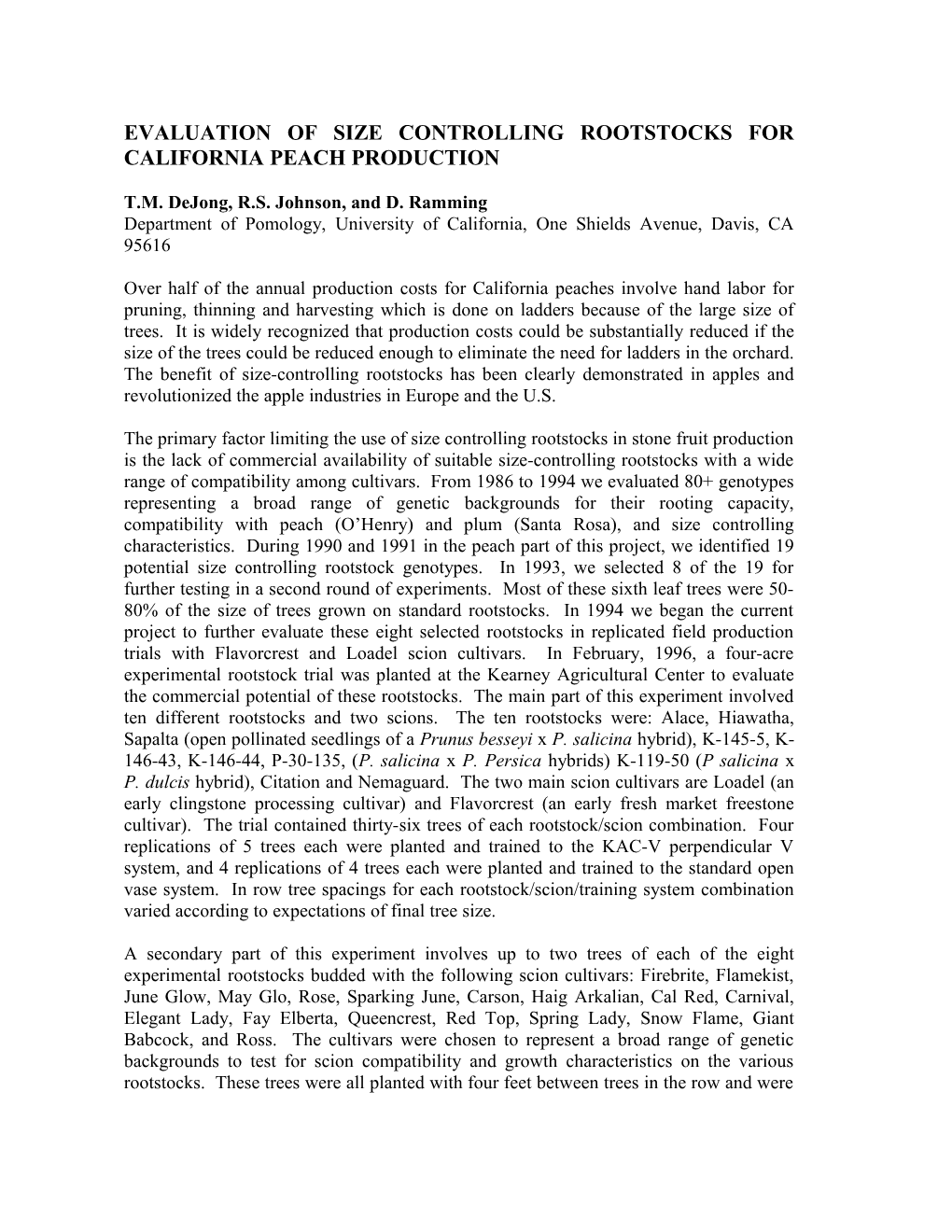 Developmental and Environmental Control of Dry Matter Partitioning in Peach