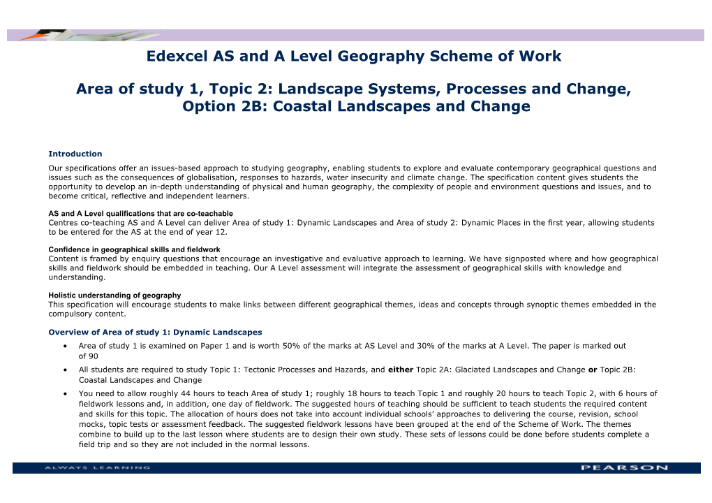 GCSE Scheme of Work