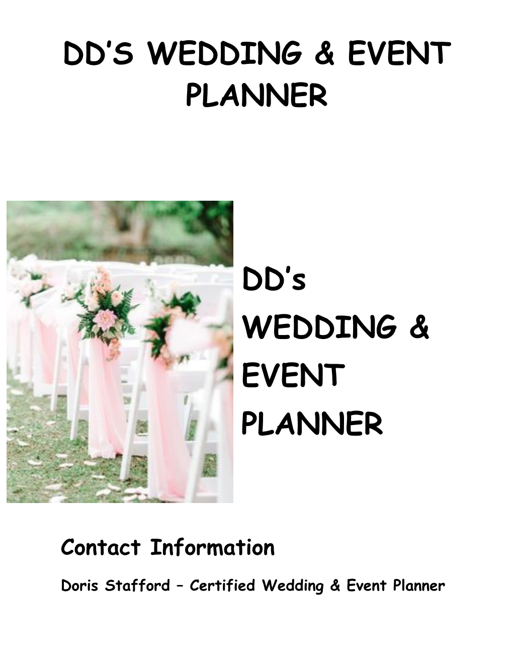 Dd S Wedding & Event Planner