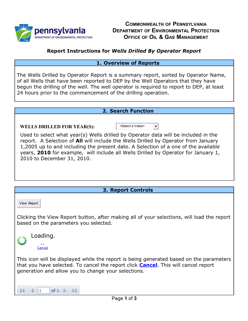 Report Instructions for Wellsdrilledby Operatorreport