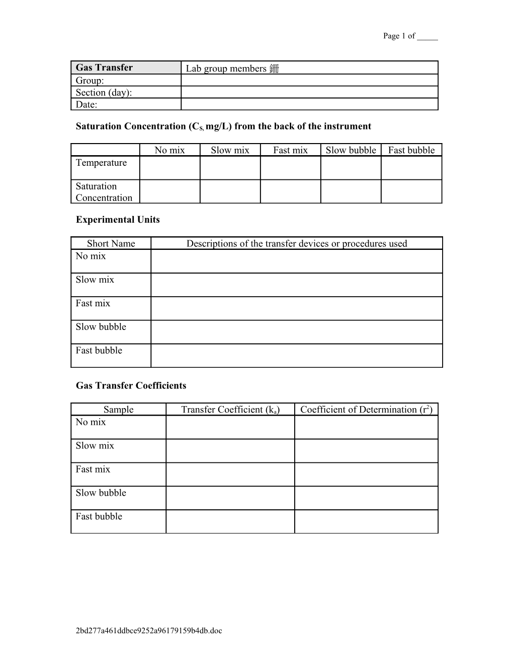 Lab 1: Concentration Calculations