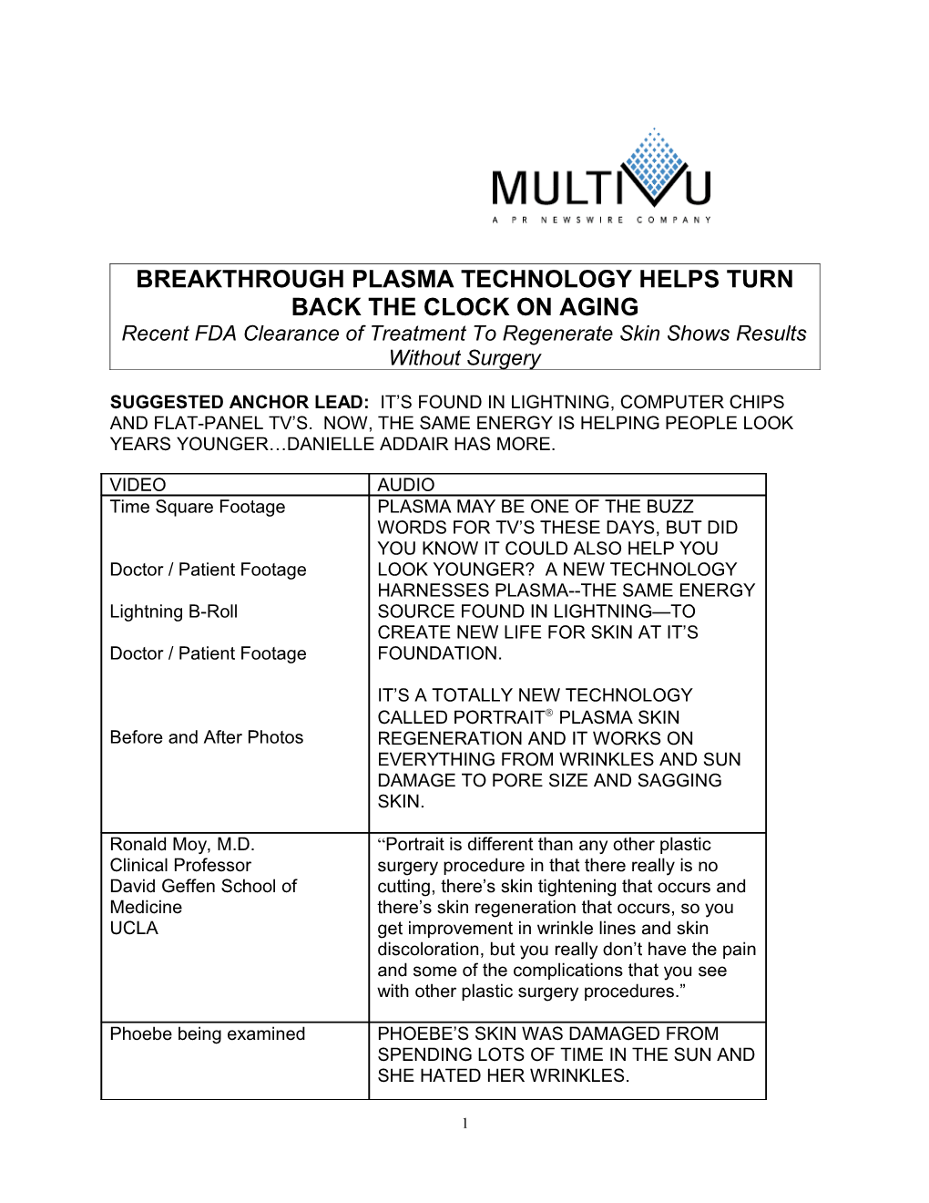 Breakthrough Plasma Technology Helps Turn Back the Clock on Aging