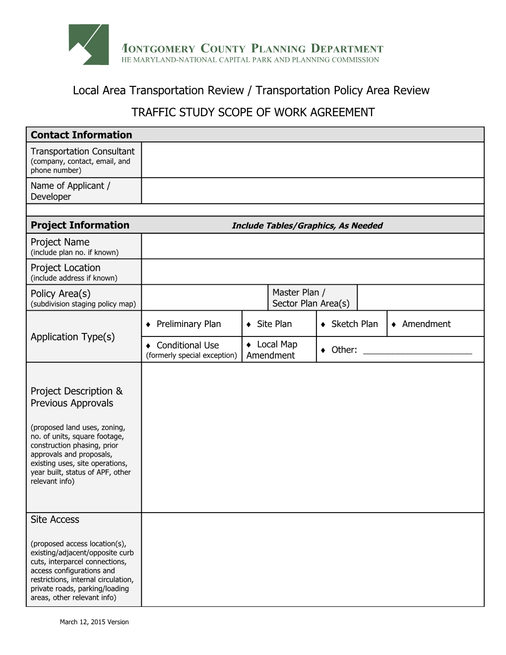 Local Area Transportation Review / Transportation Policy Area Review