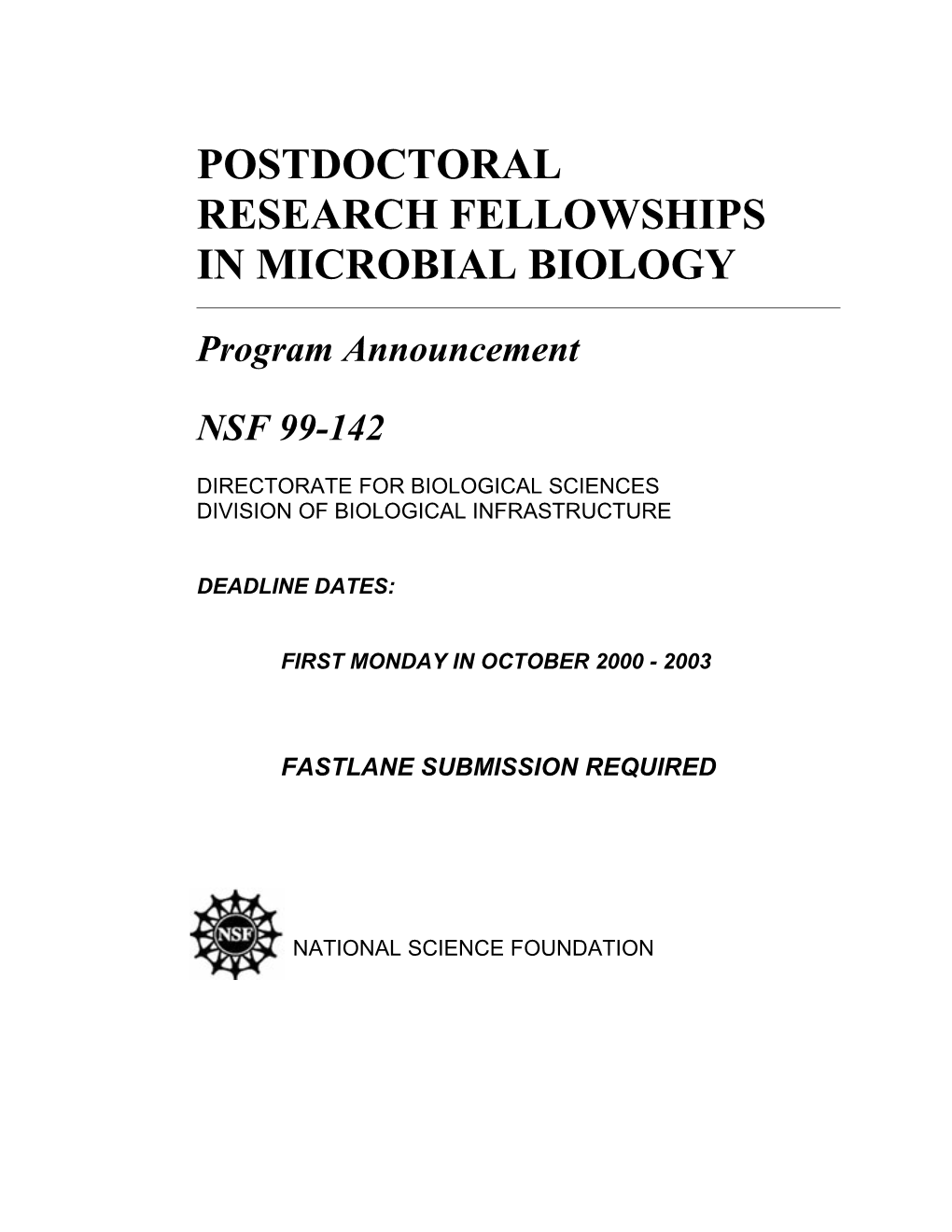 Research FELLOWSHIPS