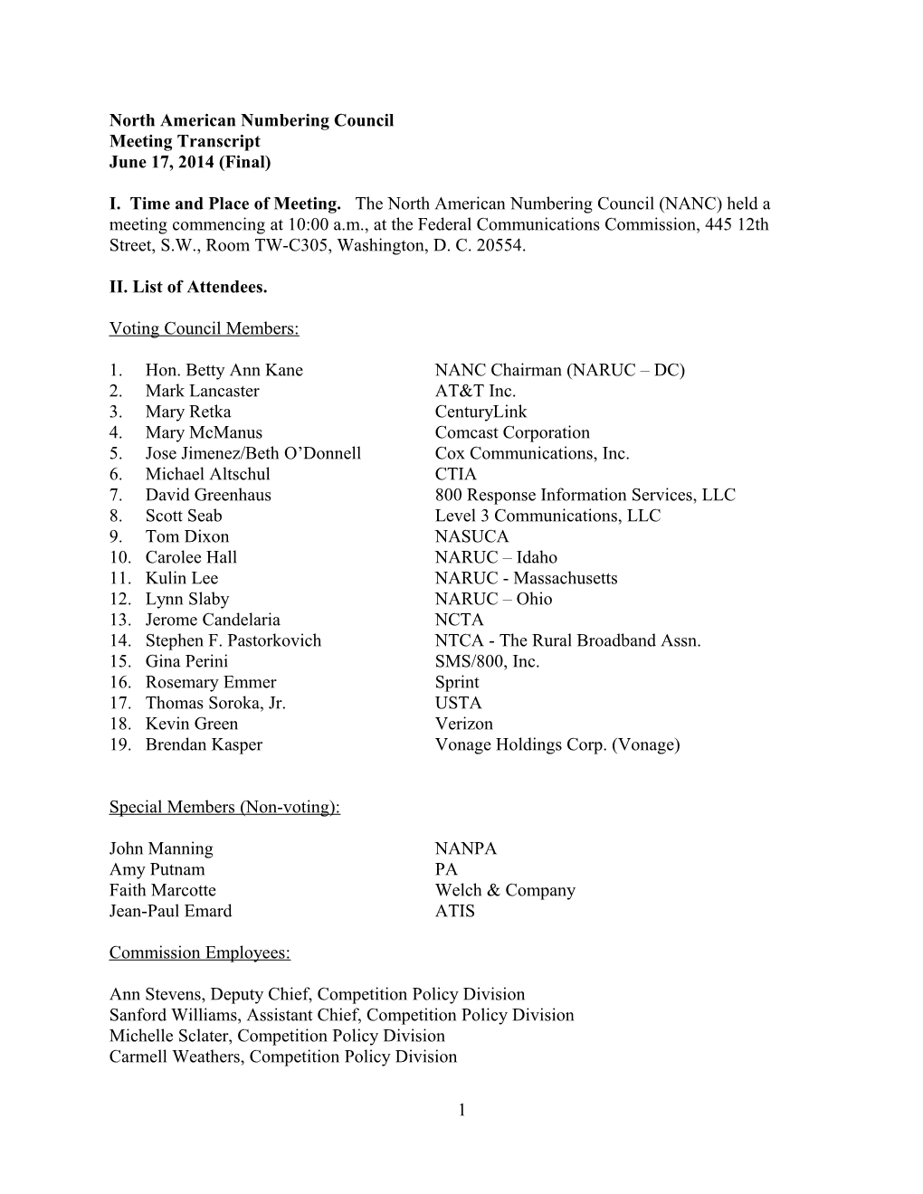 North American Numbering Council s2