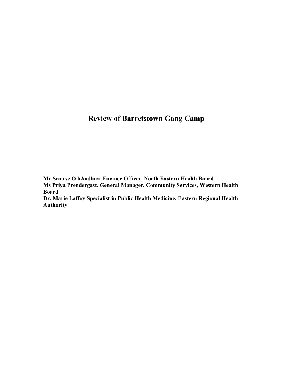 Review of B Arretstown Gang Camp