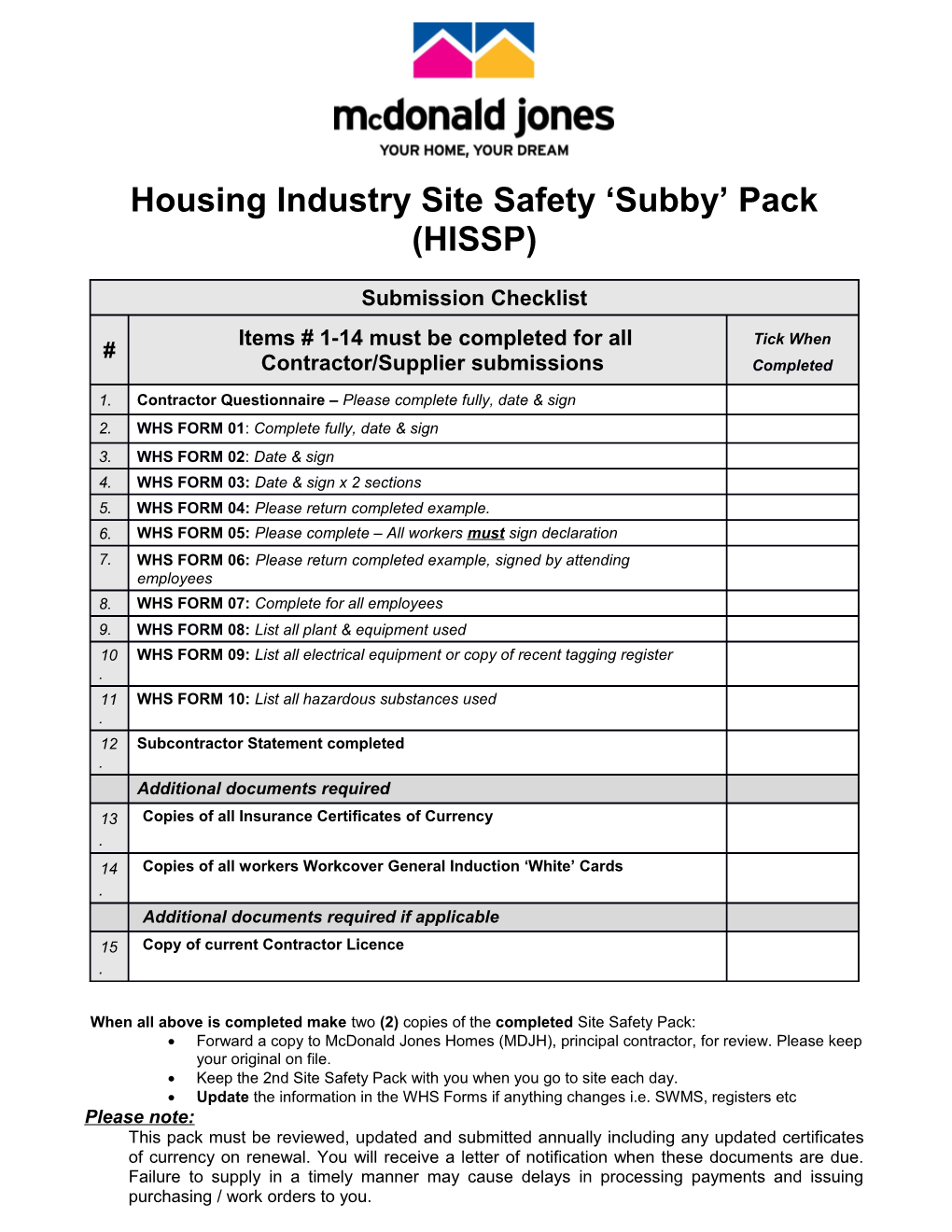 Ohs Form 01: Organisation Details