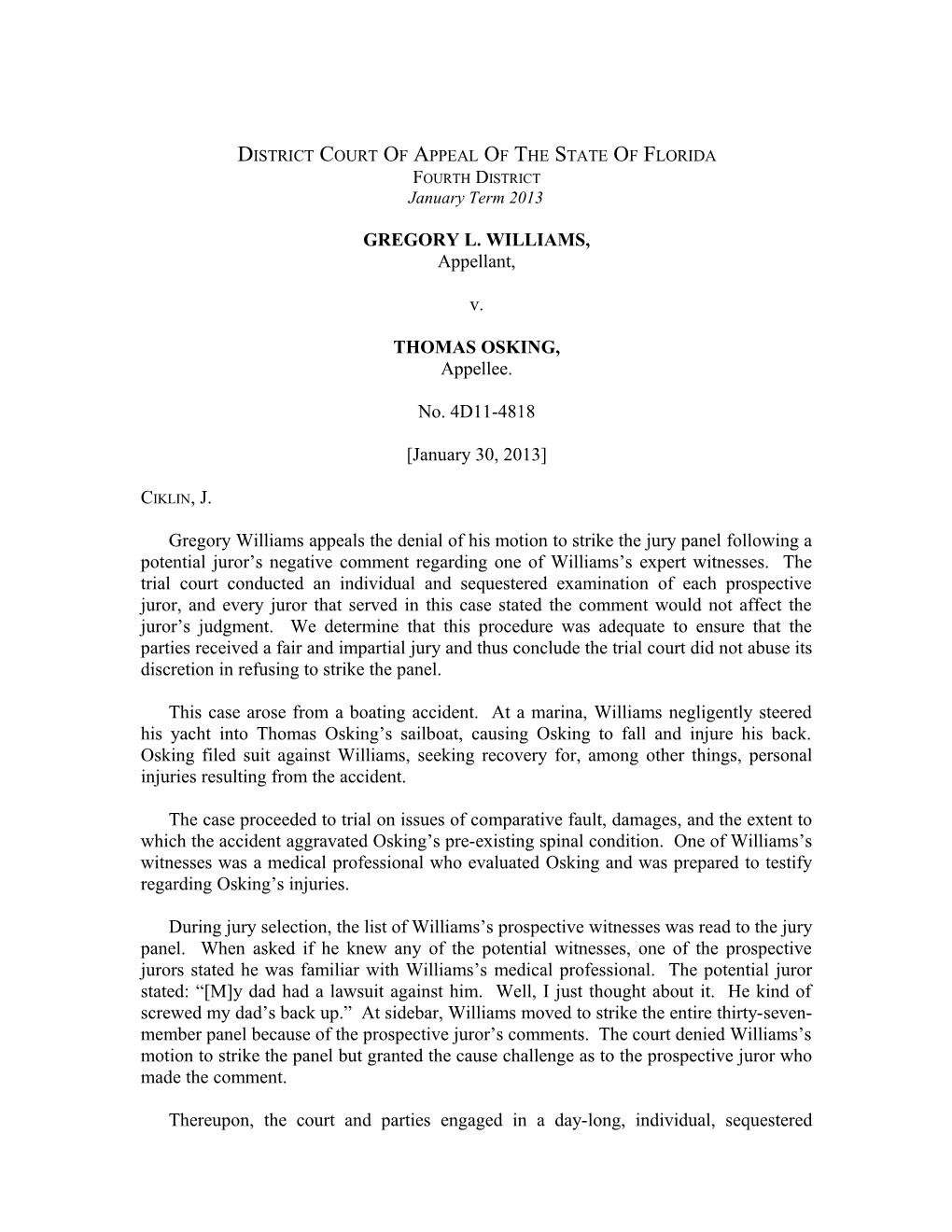 District Court of Appeal of the State of Florida s3