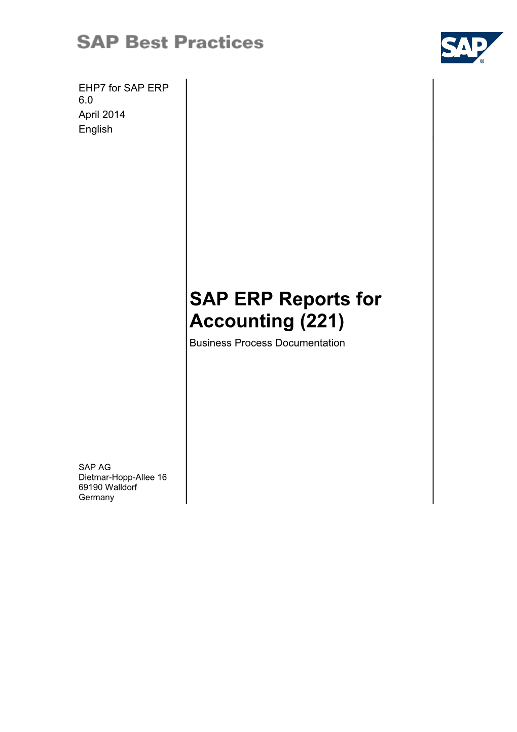 2014 SAP SE Or an SAP Affiliate Company. All Rights Reserved