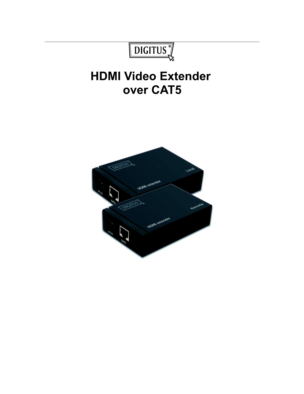 HDMI Video Extender Over CAT5
