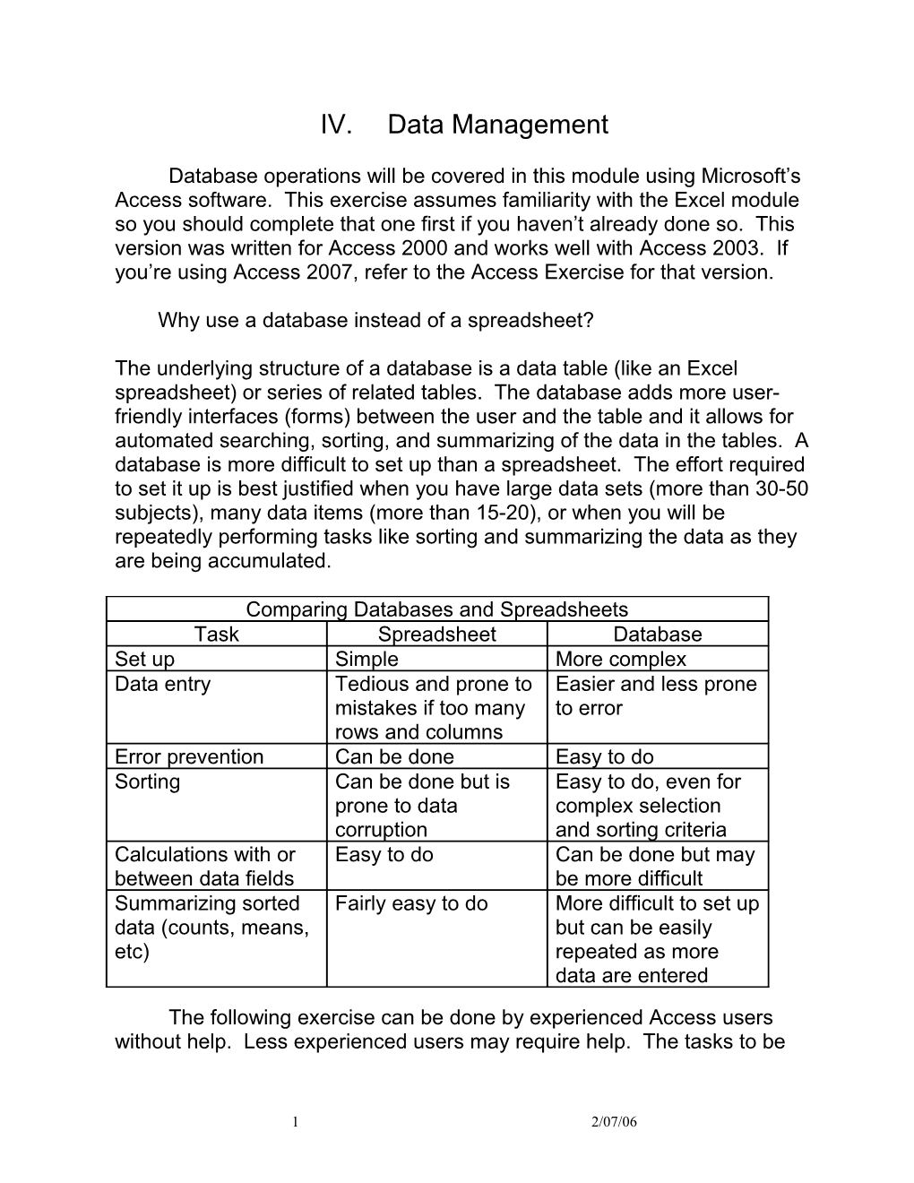 Why Use a Database Instead of a Spreadsheet?