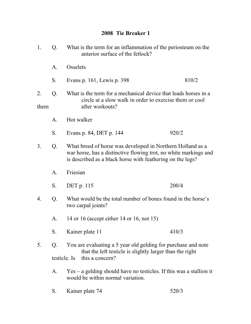 1.Q.What Is the Term for an Inflammation of the Periosteum on the Anterior Surface of The