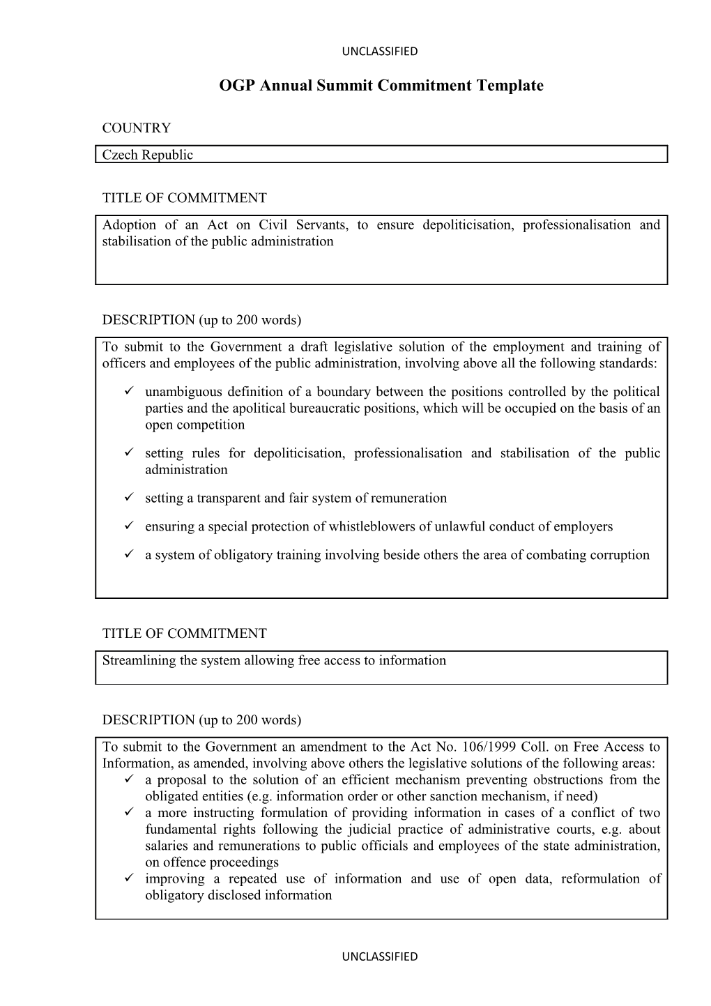 OGP Annual Summit Commitment Template