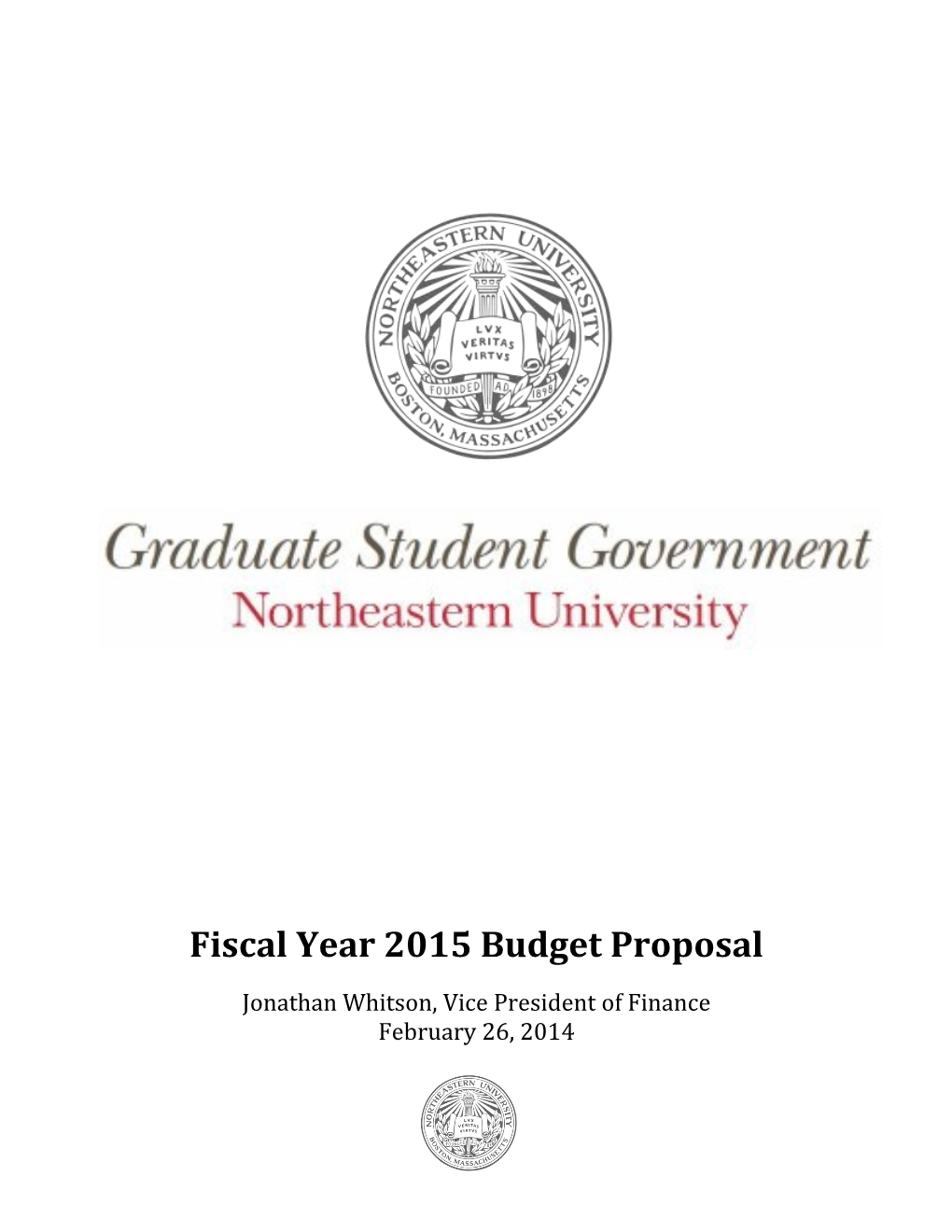 Fiscal Year 2015 Budget Proposal