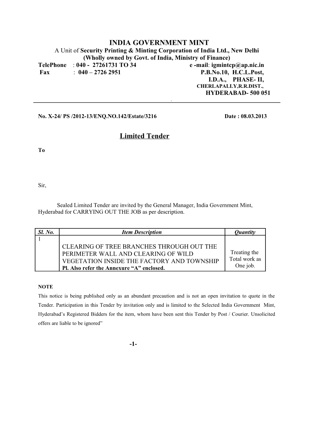 India Government Mint s1