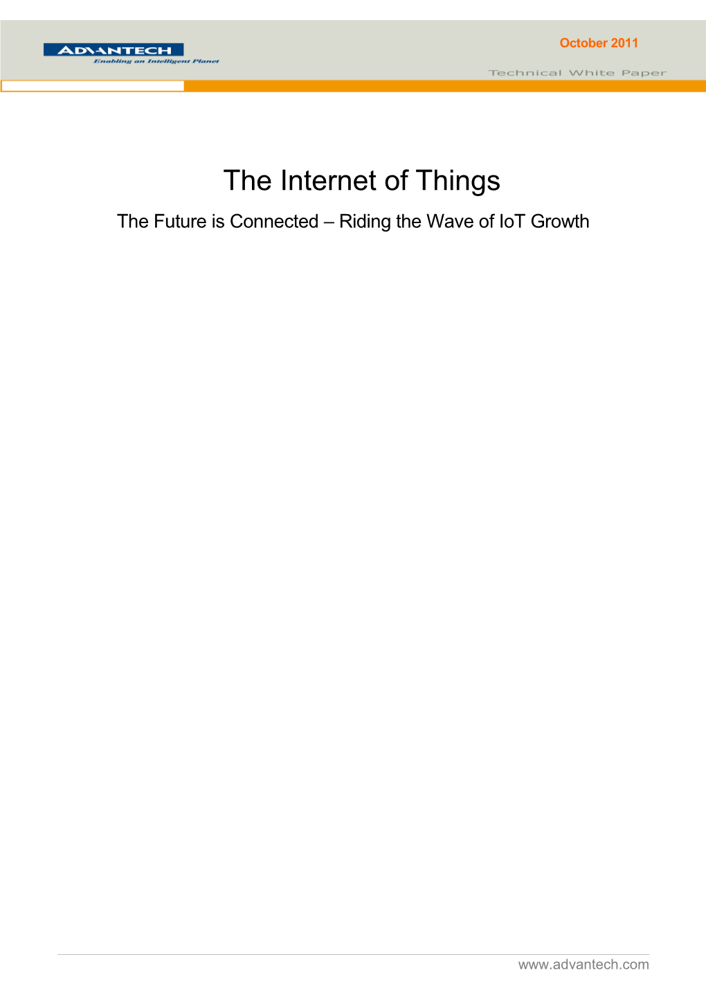 The Future Is Connected Riding the Wave of Iot Growth