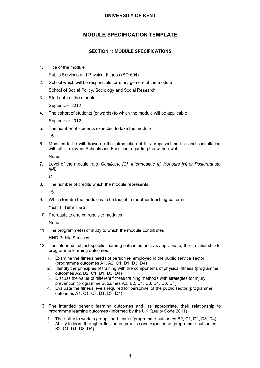 University of Kent at Canterbury s9